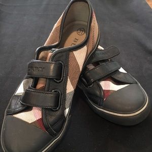 Burberry Check Sneaker (Kids) Black/Beige